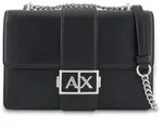 A|X Armani Exchange f&uuml;r Damen. XW000070AF12039UC001 Logo-Metalltasche schwarz