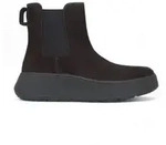Fitflop f&uuml;r Damen. FK3-167 Dunkelbraune F-Mode Lederstiefeletten (38),...
