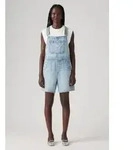 Levi's f&uuml;r Damen. 001UY-0000 Kurze Latzhose Utility blau (S), L&auml;ssig, Baumwolle,