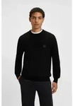 BOSS f&uuml;r Herren. 50527583 Kanovano schwarzer Pullover (M), L&auml;ssig, Polyester