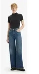 Levi's f&uuml;r Damen. A6081-0012 Ribcage Jeans mit weitem Bein blau (27/32), L&auml;ssig,