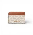 Michael Kors f&uuml;r Damen. 32T4GJ6Z5B Jet Set Logo-Kartenetui beige, braun (OSFA),