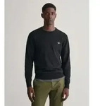 Gant f&uuml;r Herren. 8030561 Klassischer schwarzer Baumwollpullover mit