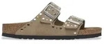 Birkenstock f&uuml;r Damen. 1029390 Sandalen aus Leder Arizona Rivet (Schmale Passform)