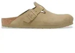 Birkenstock f&uuml;r Herren. 1025788 Leder-Clogs Boston gr&uuml;n (Regul&auml;re Passform) khaki