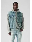 Levi's f&uuml;r Herren. A5789-0000 Truckerweste blau (M), L&auml;ssig, Baumwolle