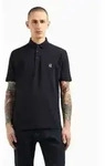 A|X Armani Exchange f&uuml;r Herren. XM000367AF13022UB101 Marineblaues Kurzarm-Poloshirt