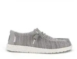 HeyDude f&uuml;r Herren. HD41898 Turnschuhe Wally Stretch Sox grau (40), Stoff, Wohnung,