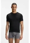 BOSS f&uuml;r Herren. 50534019 3er-Set schwarzer Bambus-T-Shirts (M), Heimtextilien,