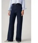 Levi's f&uuml;r Damen. A6081-0019 Ribcage Jeans mit weitem Bein blau (27/32), L&auml;ssig,