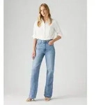 Levi's f&uuml;r Damen. A6081-0020 Ribcage Jeans mit weitem Bein blau (27/32), L&auml;ssig,