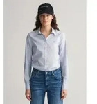 Gant f&uuml;r Damen. 4300141 Slim Fit Stretch Oxford Hemd blau (34), L&auml;ssig, Baumwolle,