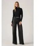 Levi's f&uuml;r Damen. 0039B-0000 Jeans 728 Weites Bein schwarz (27/32), L&auml;ssig,