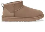 UGG f&uuml;r Damen. 1116109 Klassische Ultra Mini Lederstiefeletten taupe (41), Wohnung,