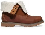 Timberland f&uuml;r Damen. TB18328R2421 Lederstiefelette mit aufrollbarem Schaft und
