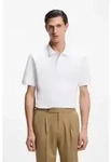 BOSS f&uuml;r Herren. 50553564 Pallas Poloshirt wei&szlig; (M), L&auml;ssig, Baumwolle, Kurzarm