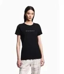 Emporio Armani f&uuml;r Damen. EW000408_AF13033 Homie T-shirt schwarz (L),...