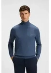 BOSS f&uuml;r Herren. 50527573 Akiro Pullover blau (M), L&auml;ssig, Baumwolle