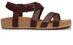 Timberland f&uuml;r Damen. TB0A2QTFEIW1 Malibu Waves Sandalen aus bordeauxfarbenem Leder
