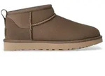 UGG f&uuml;r Damen. 1116109 Lederstiefeletten Classic Ultra Mini braun gr&uuml;nlich...
