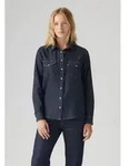Levi's f&uuml;r Damen. 16786-0101 Ikonisches Westernhemd in Marineblau (S), L&auml;ssig,