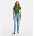 Levi's f&uuml;r Damen. 72693-0165 Ribcage gerade Kn&ouml;cheljeans blau (23/27),...