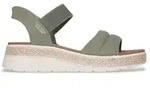 Skechers f&uuml;r Damen. 114413 Slip-ins Bobs Sun Ray Sandalen olivgr&uuml;n (36), Wohnung, 3