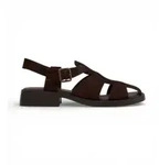 Camper f&uuml;r Damen. K201489-012 Braune Dana Ledersandalen (38), Wohnung, Schnalle,