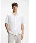 BOSS f&uuml;r Herren. 50537382 Rash Shirt wei&szlig; (M), L&auml;ssig, Baumwolle, Kurzarm