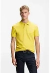 BOSS f&uuml;r Herren. 50507803 Slim Fit Poloshirt gelb (L), L&auml;ssig, Baumwolle, Kurzarm