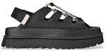 UGG f&uuml;r Damen. 1179370 GoldenGlow Toggle Sandalen schwarz (39), 3 bis 5 cm,