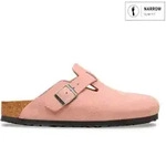 Birkenstock f&uuml;r Damen. 1031635 Leder-Clogs Boston (Schmale Passform) rosa (37),