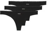 HUGO f&uuml;r Damen. 50566737 Set 3 Tangas Micro schwarz (S), Heimtextilien, Polyamid