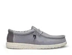 HeyDude f&uuml;r Herren. HD40700 Turnschuhe Wally Stretch Canvas grau (45), Stoff,
