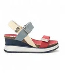 Xti f&uuml;r Damen. 14282203-NAVY Sandalen 142822 mehrfarbig (37), 5 bis 8 cm,