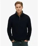 Superdry f&uuml;r Herren. M6110682A Pullover Textur navy (M), L&auml;ssig, Baumwolle,...