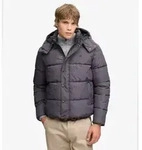 Superdry f&uuml;r Herren. M5012429A Graue Premium-Jacke mit Kapuze (S), L&auml;ssig,