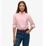 Superdry f&uuml;r Damen. W4010565A Oxford Slim Hemd mit langen &Auml;rmeln in Rosa (M),
