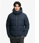 Superdry f&uuml;r Herren. M5012429A Premium-Mantel mit Kapuze in Marineblau (S),...