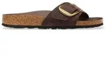 Birkenstock f&uuml;r Damen. 1032914 Leder-Sandalen Madrid Big Buckle (Schmale Passform)