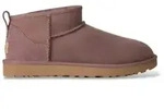 UGG f&uuml;r Damen. 1116109 Classic Ultra Mini Stiefel aus Leder in Taupe (39), Wohnung,