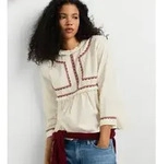 Pepe Jeans f&uuml;r Damen. PL3051572 Bluse Graciela wei&szlig; (L), L&auml;ssig, Baumwolle,...