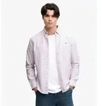 Superdry f&uuml;r Herren. M4011247A Rosa Preppy Oxford-Hemd (S), L&auml;ssig, Baumwolle,