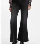 BOSS f&uuml;r Damen. 50569151 Schwarze Schlaghose Gloria (27/32), L&auml;ssig,...
