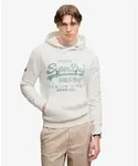 Superdry f&uuml;r Herren. M2014626A Kapuzenpullover Classic gebrochenes Wei&szlig; (S),