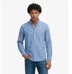 Superdry f&uuml;r Herren. M4011247A Preppy Oxford Hemd Chalkblau (S), L&auml;ssig,...