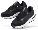 Pepe Jeans f&uuml;r Damen. PLS600074 Sneaker aus Leder Winslow Snake Schwarz (36),...