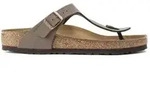 Birkenstock f&uuml;r Damen. 43751 Sandalen Gizeh Birko-Flor (Regul&auml;re Passform) taupe