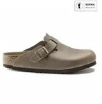 Birkenstock f&uuml;r Herren. 960811 Leder-Clogs Boston (Regul&auml;re Passform) braun (43),