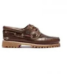 Timberland f&uuml;r Herren. TB0300032141 Leder Bootsschuhe Authentics 3 Eye Classic Lug